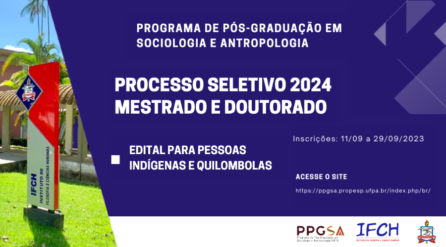 PPGSA lança edital para indígenas e quilombolas