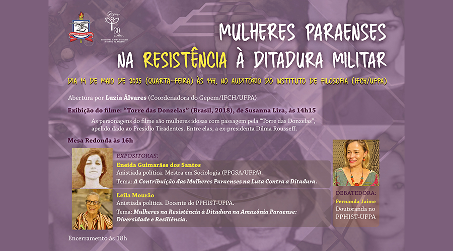 GEPEM promove mesa redonda e exibição de filme no dia 14 de maio de 2025, às 14h, no Auditório do IFCH.