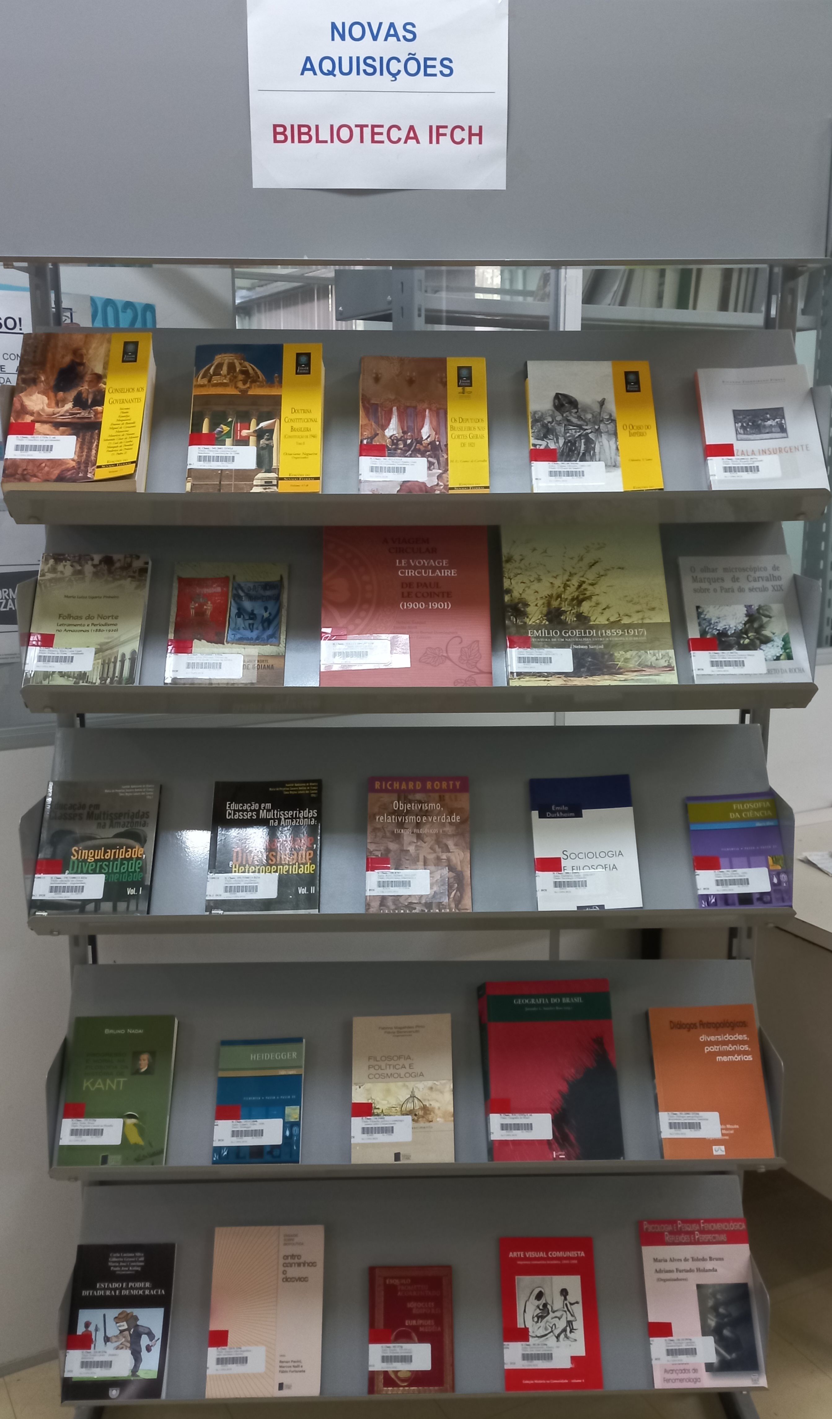 Biblioteca do IFCH divulga novas aquisições de livros