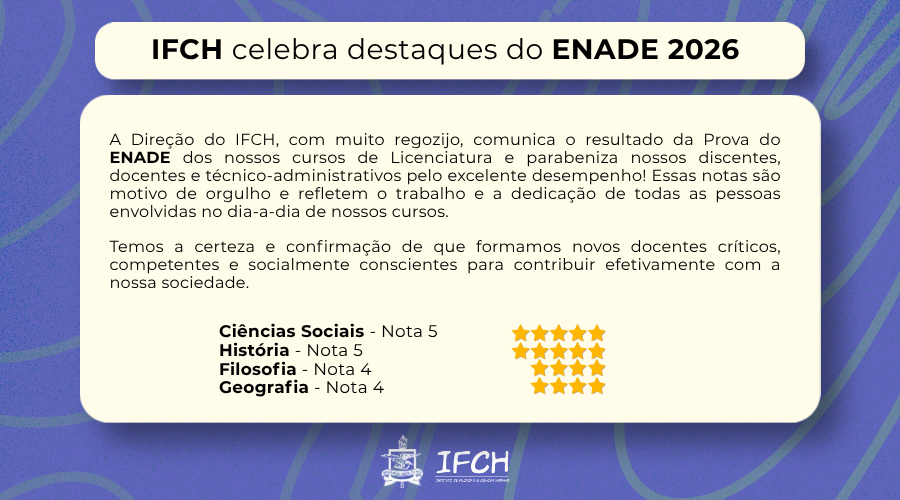 IFCH celebra destaques do ENADE 2025
