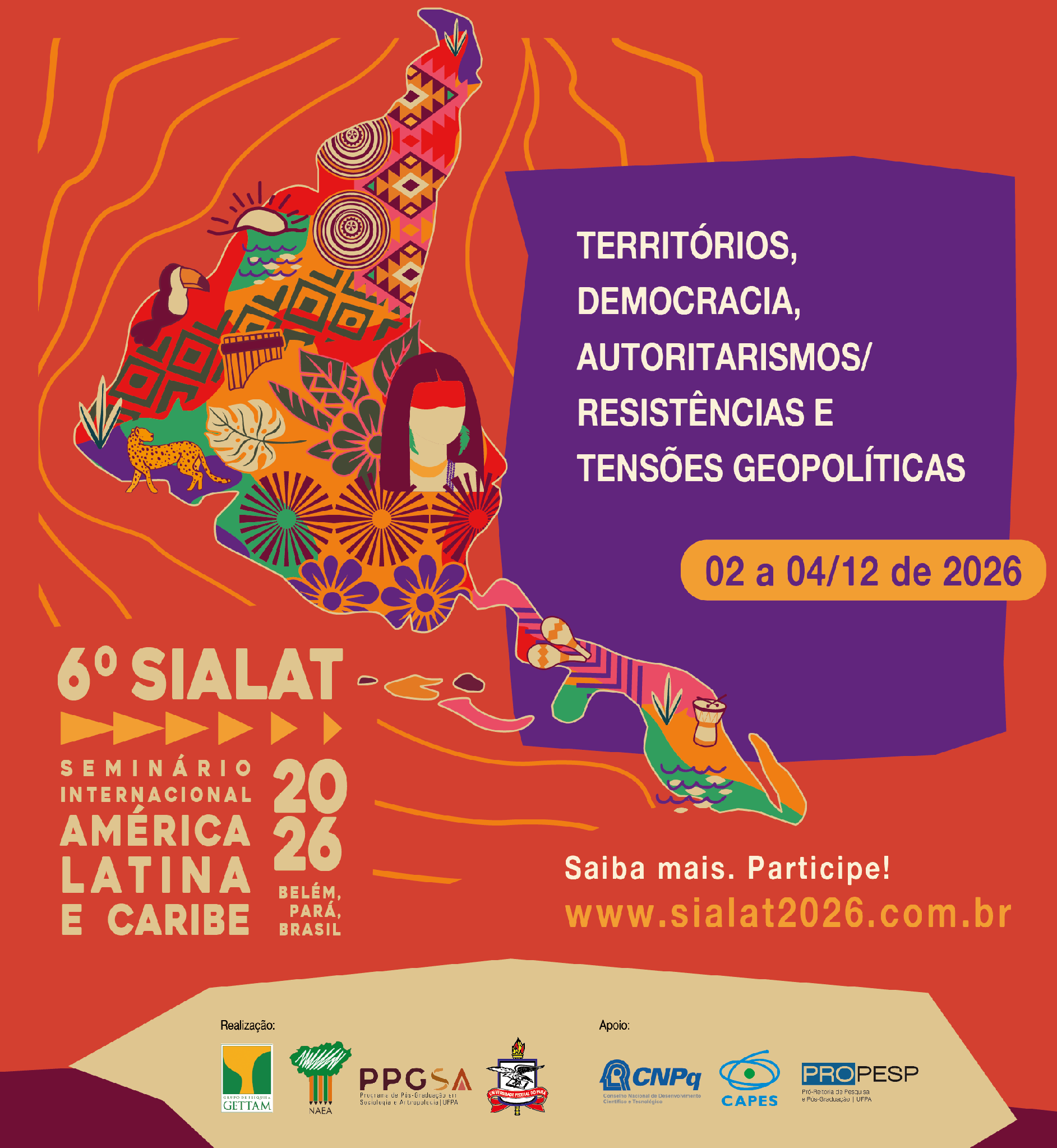 VI SIALAT ocorreráno mês de  dezembro