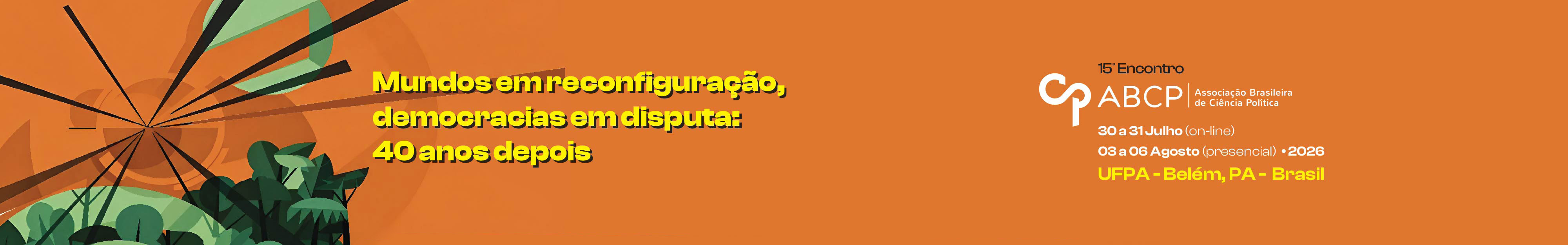 15º encontro da ABCP ocorrerá em Belém entre três e seis de agosto